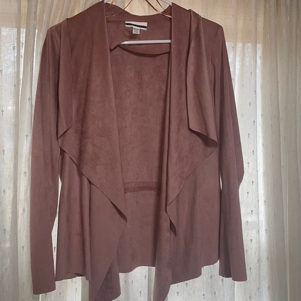 Light pink suede jacket